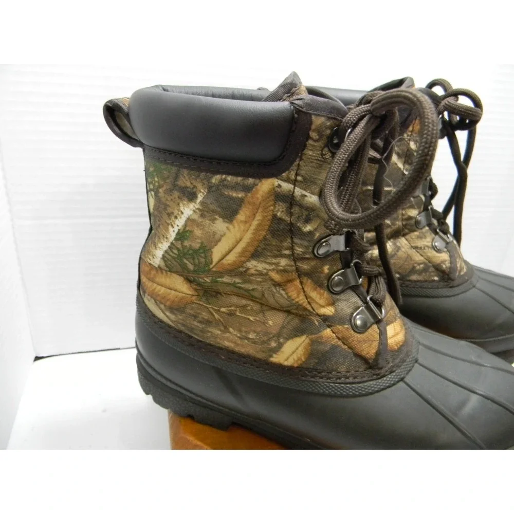 Magellan Outdoors Youth 2 Camo Hunting Winter Duck Boots Lace Up Waterproof